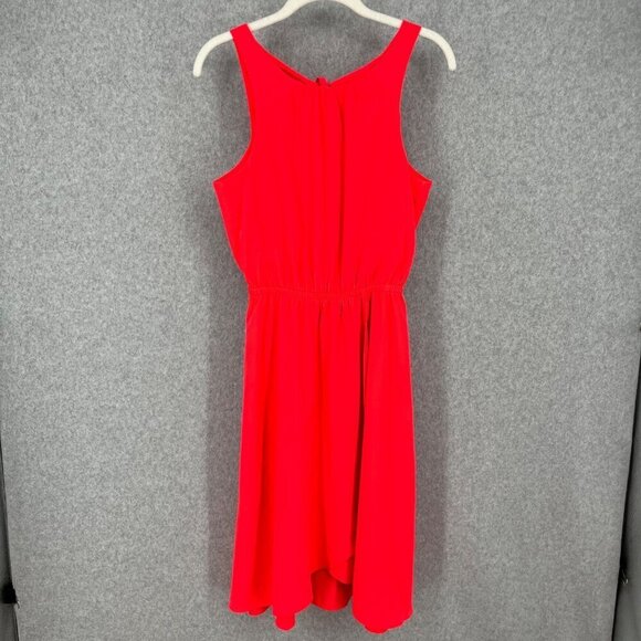 Athleta Martinique Faux Wrap Tank Dress Size XXS Coral Quest Travel Tassel Tie - Picture 1 of 13